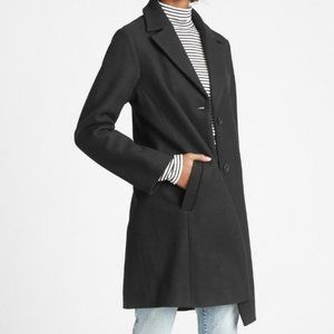 Gap Long Top Coat - Black